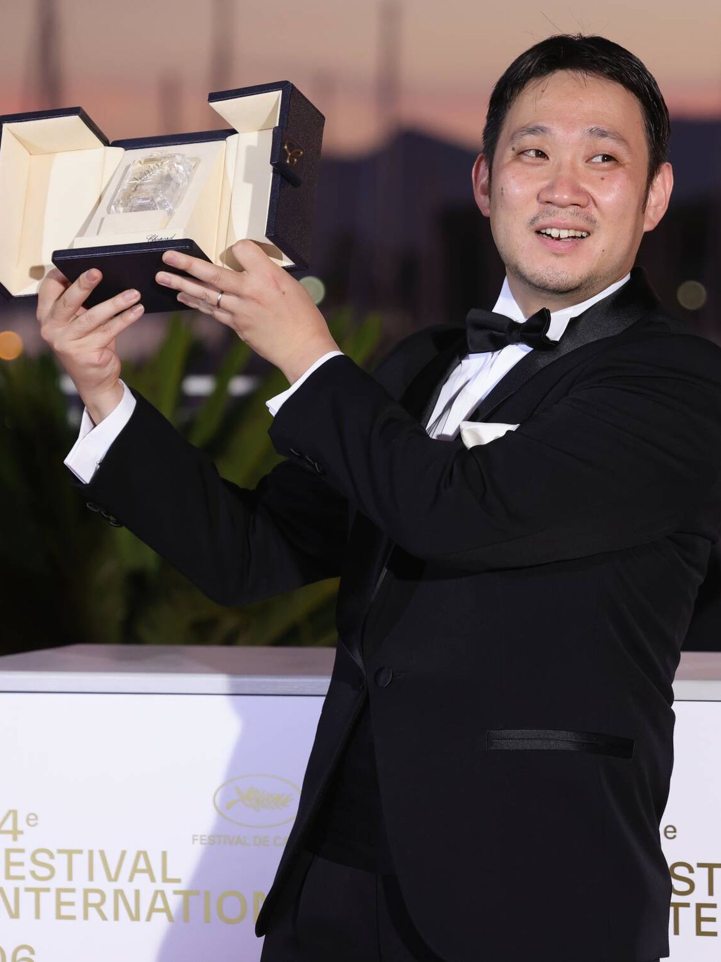 Ryūsuke Hamaguchi, en el Festival de Cine de Cannes de 2021. (Getty/Rentz)