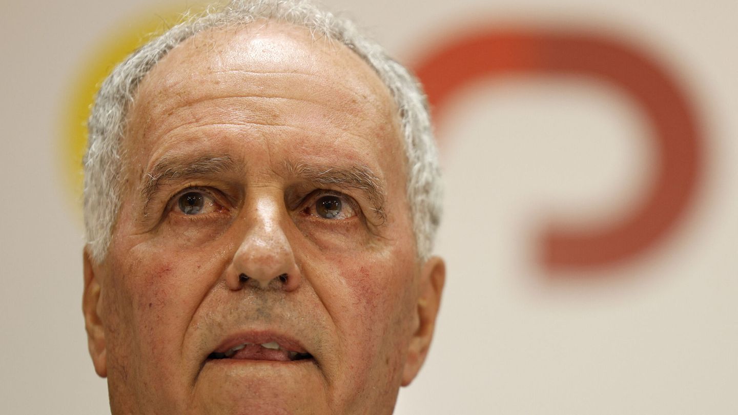 El presidente de la Federación Española de Rugby, Alfonso Feijoo, en una comparecencia pública. (REUTERS/Susana Vera)