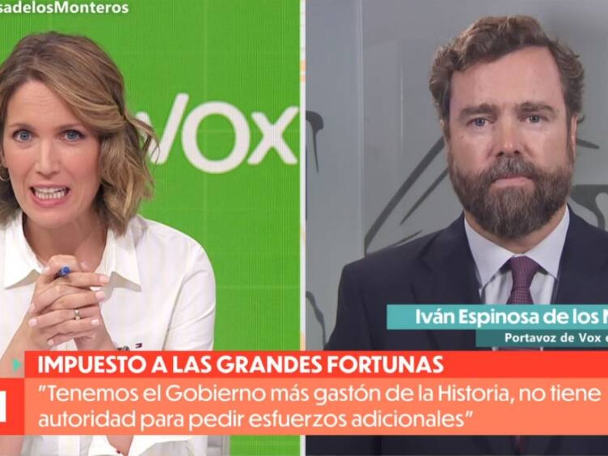Foto: La presentadora Silvia Intxaurrondo e Iván Espinosa de los Monteros. (RTVE)