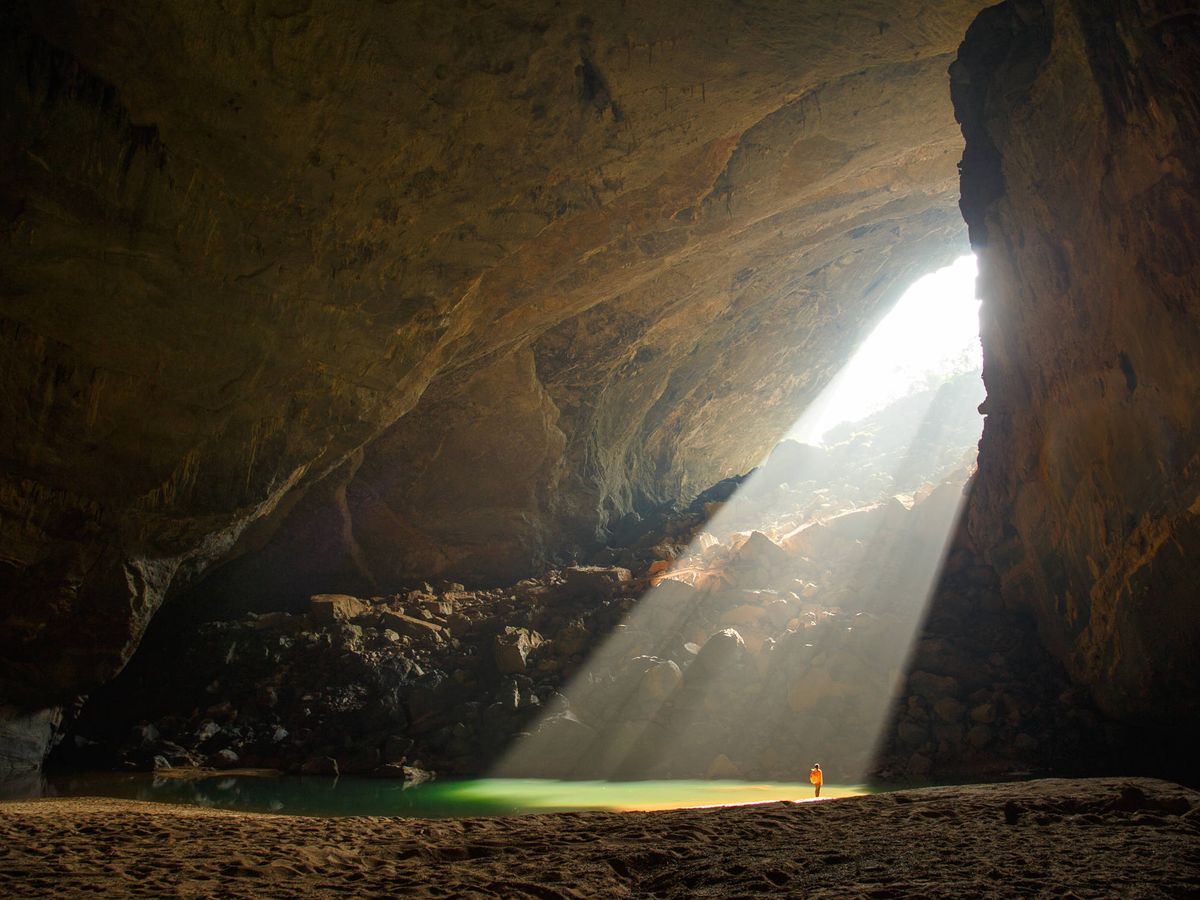 Foto: La impresionante entrada de la gruta de Son Doong. (Reuters)