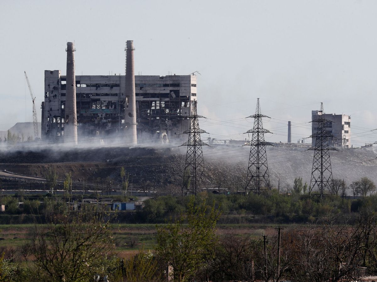 Foto: La planta de Azovstal en Mariúpol. (Reuters/ Alexander Ermochenko)