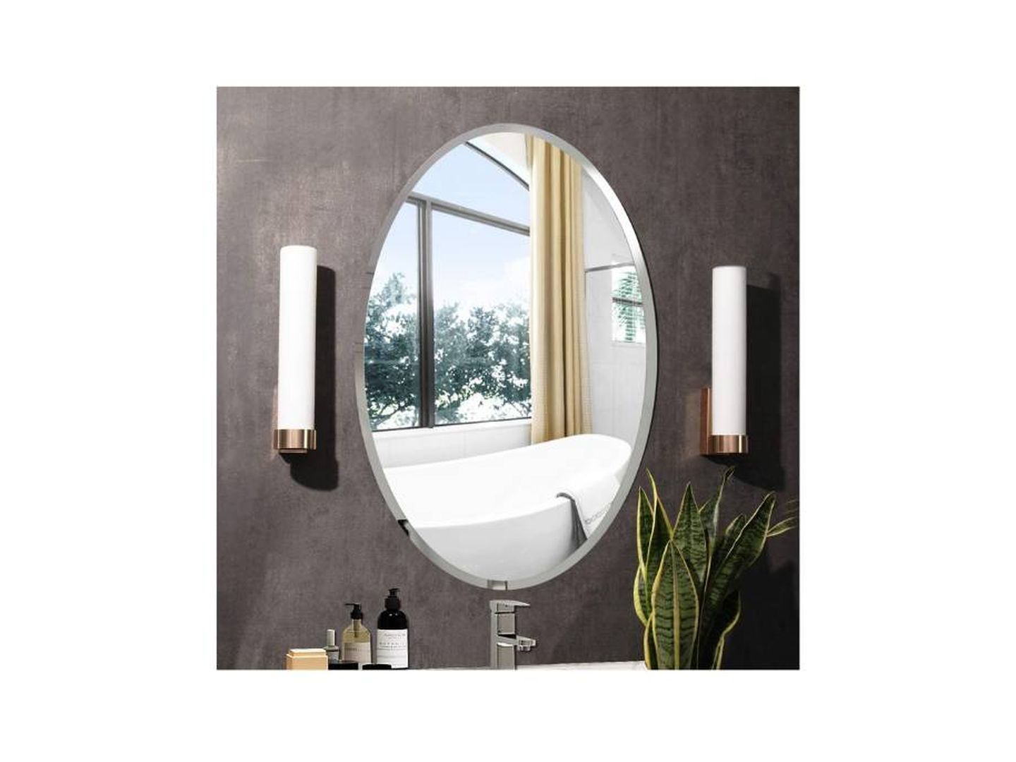 Espejos redondos para decorar las paredes del baño y de la casa