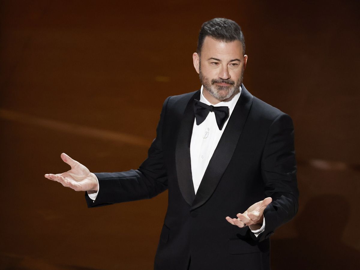 Foto: El presentador Jimmy Kimmel durante la 96ª edición de los Premios Oscar (EFE)
