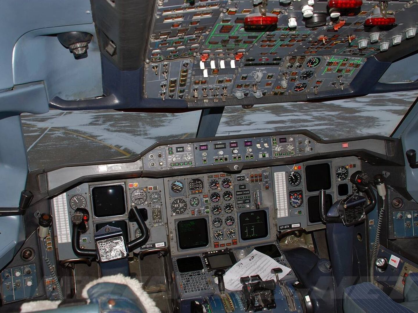 La cabina del S7 Airlines Airbus A310 siniestrado. (Wikimedia/Alex Beltyukov)