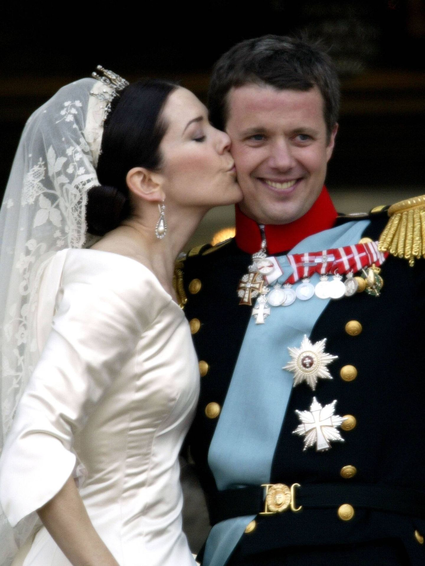 La boda de Mary y Federico en 2004. (Getty)