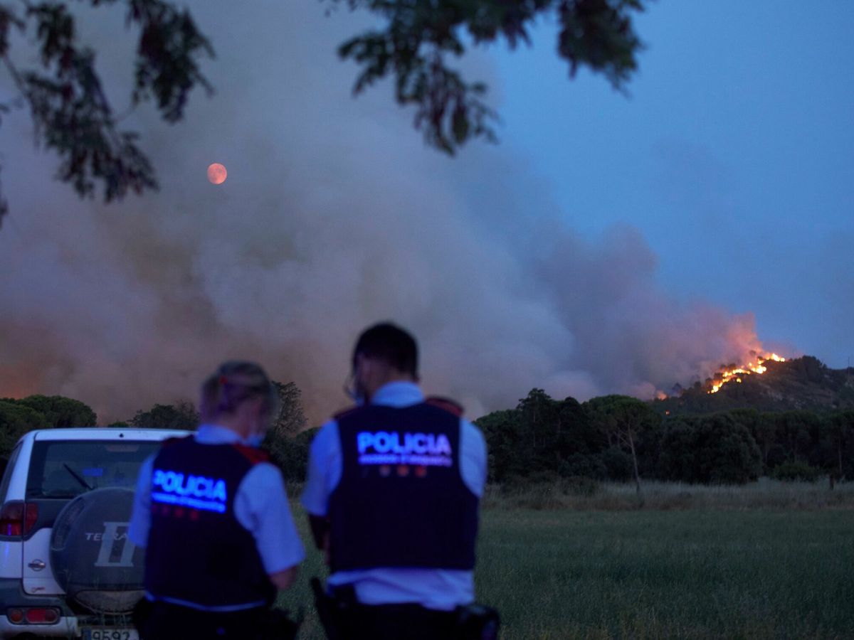Foto: Incendio forestal en el Massís del Montgrí. (EFE)