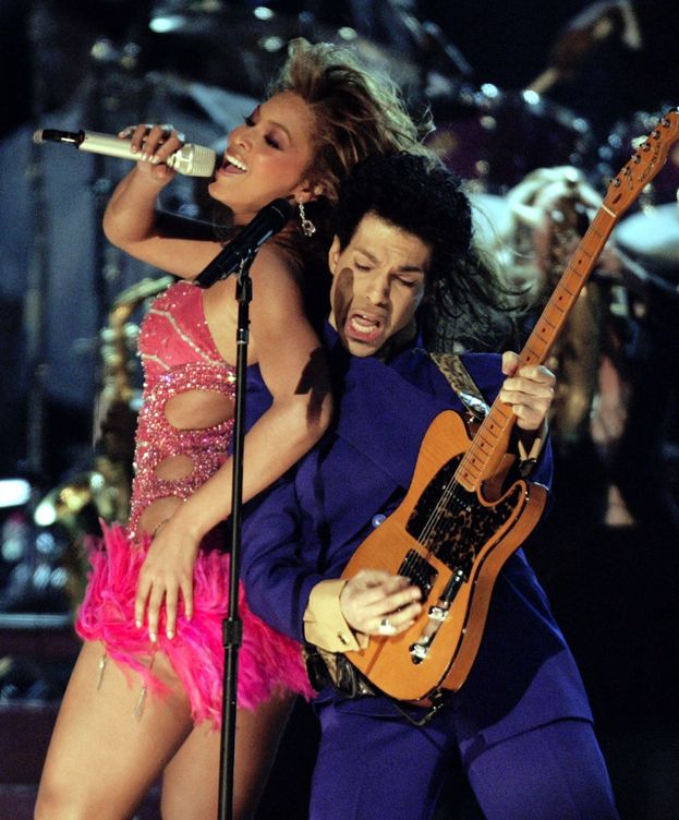 Foto: Prince y Beyoncé, en 2004.