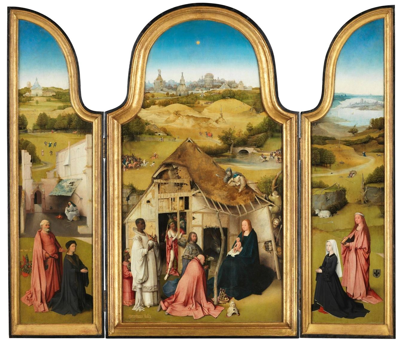 'La Adoración de los Magos'. El Bosco. 1494. Museo del Prado