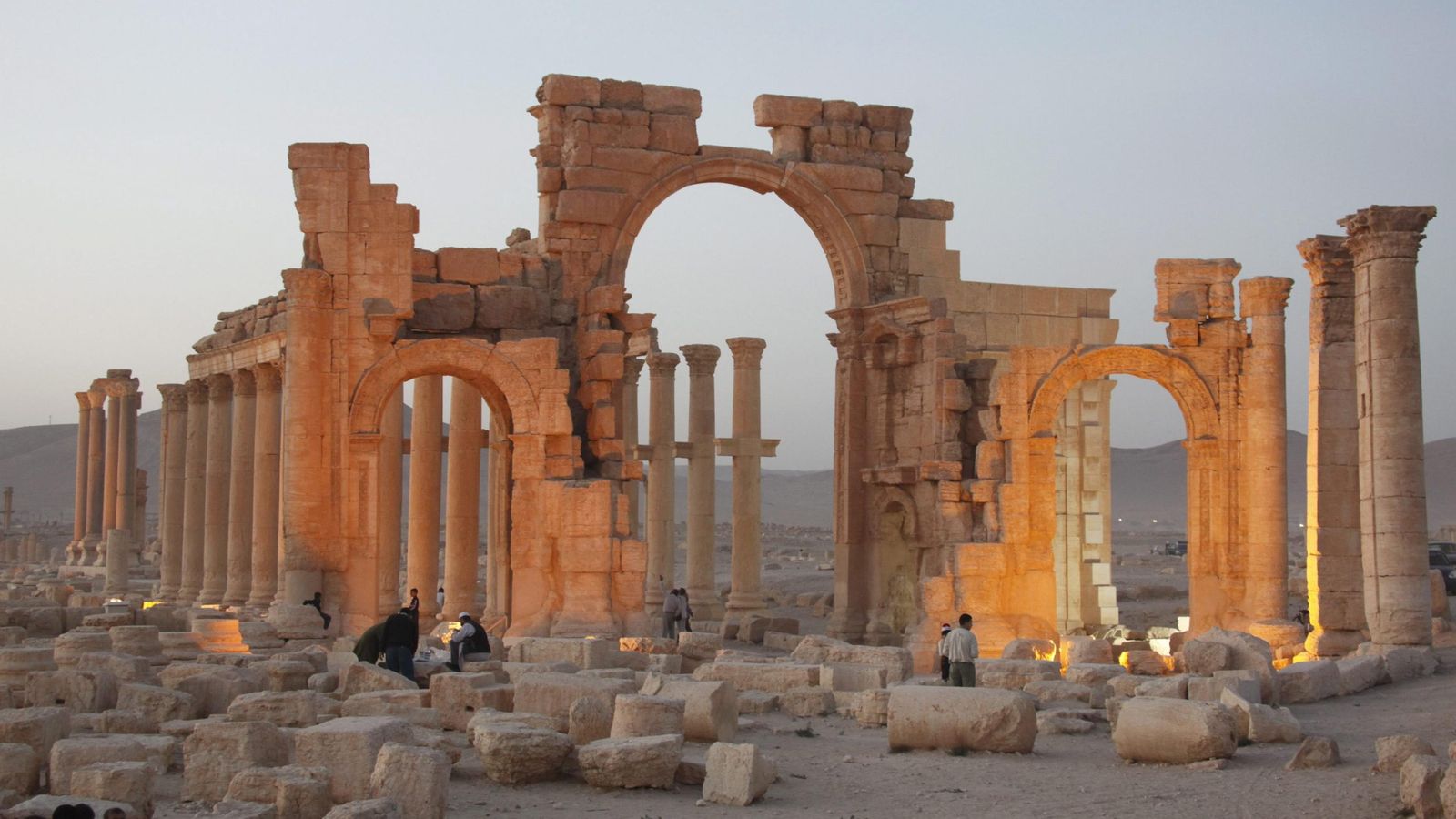 Foto: Restos arqueológicos de la ciudad de Palmira. (EFE)