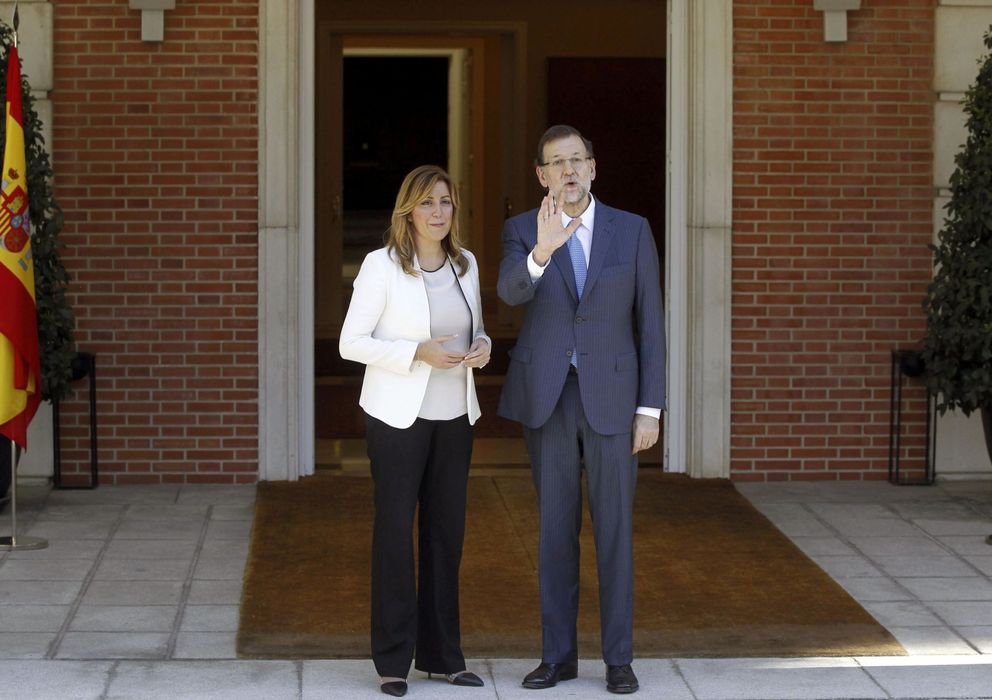 Foto: El presidente del Gobierno, Mariano Rajoy y la presidenta de Andalucía, Susana Díaz. (EFE)