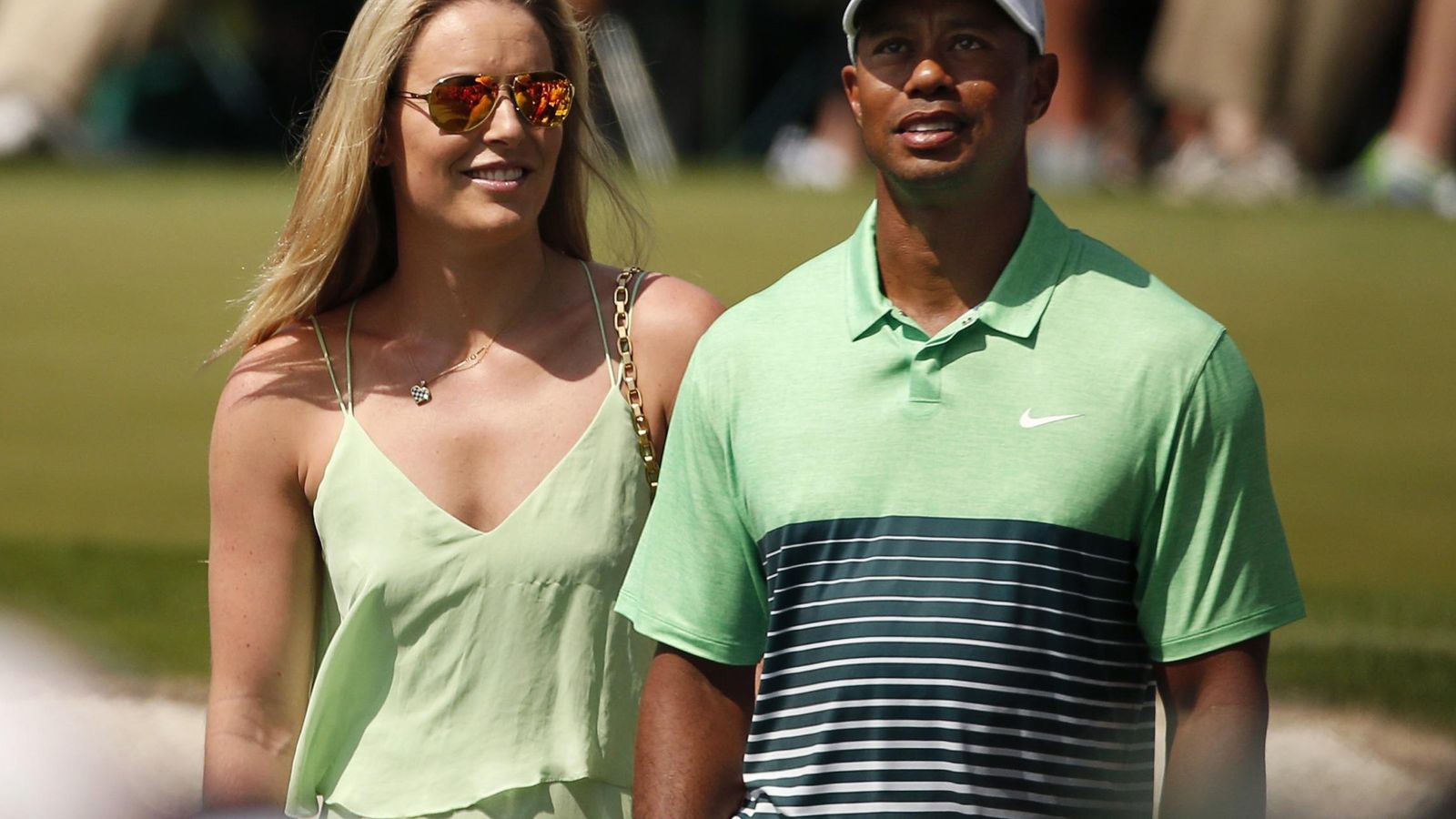 Foto: Lindsey Vonn y Tiger Woods (Reuters)