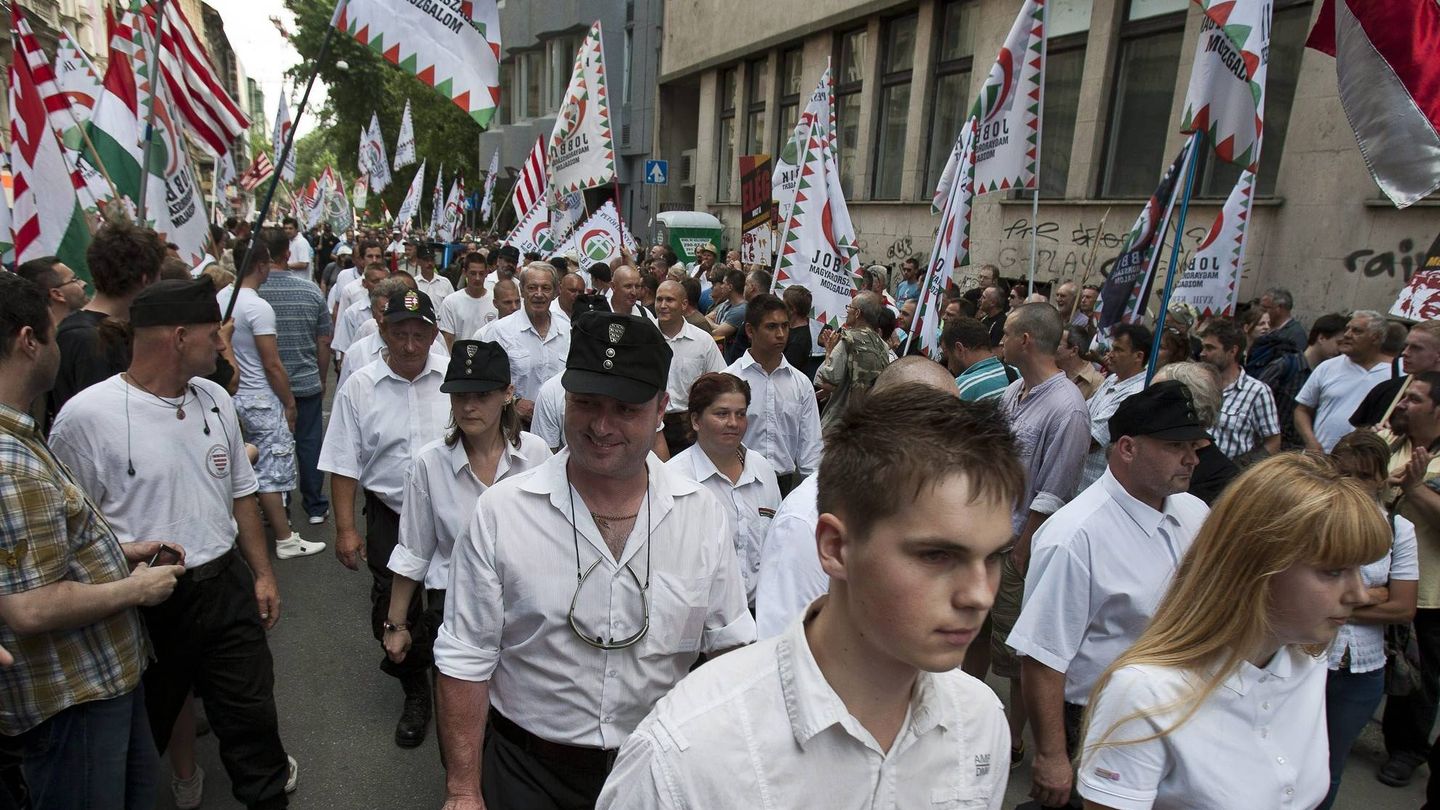 Manifestación contra el Gobierno y las medidas de austeridad en Hungría (Efe).