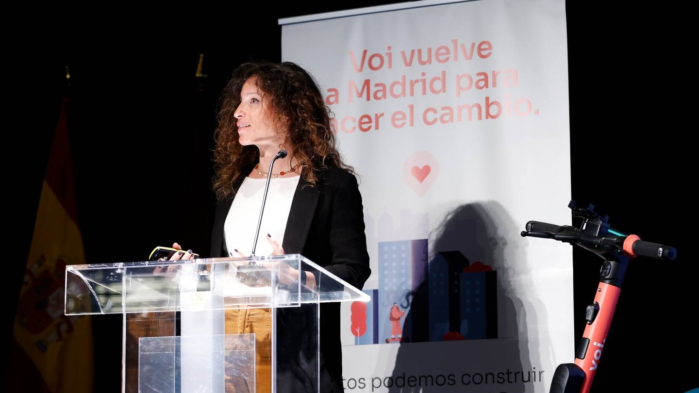 Charlotte Serres, responsable de Voi en España, acudió a Madrid para presentar el nuevo servicio.