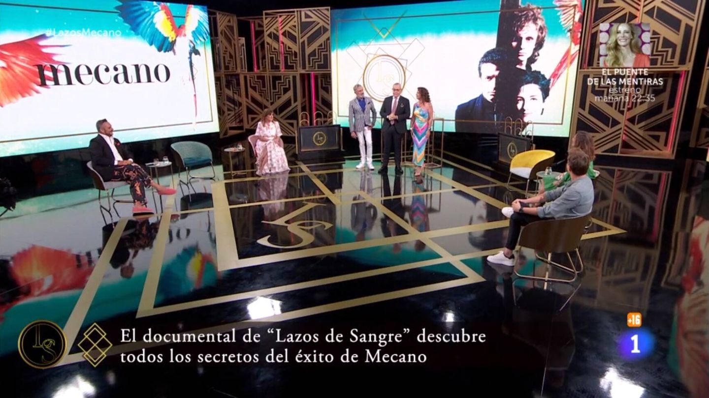 Jordi González y Xavi Martínez, en 'Lazos de sangre'. (TVE)