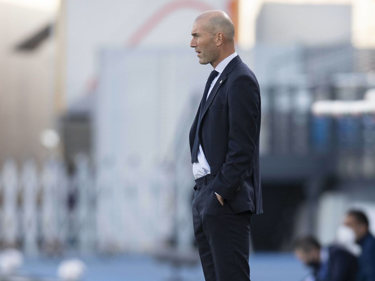 Foto: Zinedine Zidane, durante el partido. 