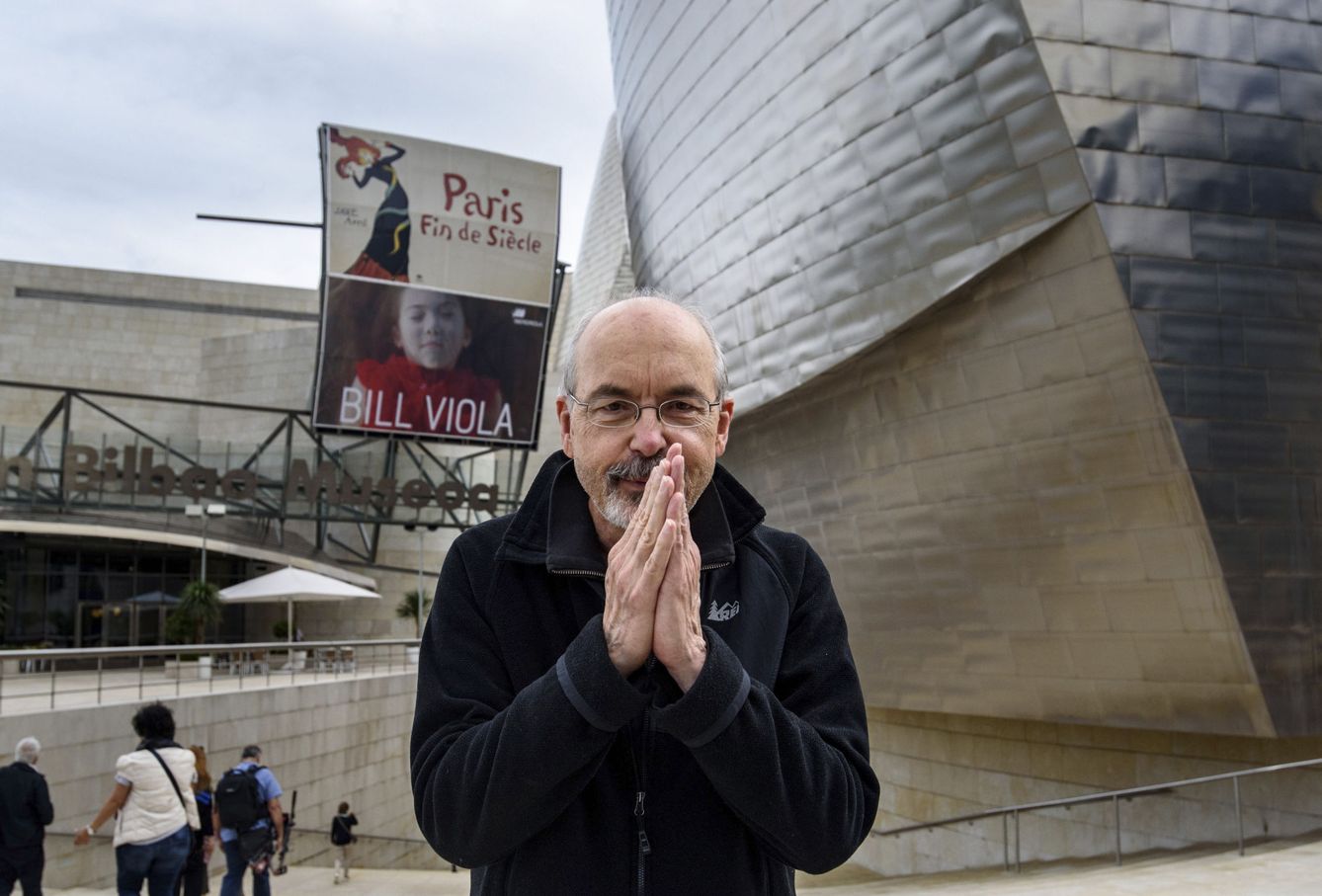 Bill Viola durante la presentación en el Museo Guggenheim de Bilbao de su retrospectiva (Efe)