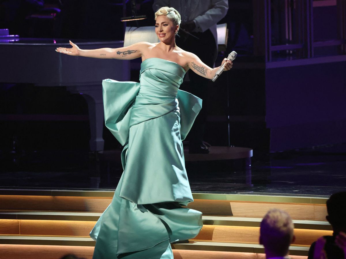 Foto: Lady Gaga, en los Grammy. (Reuters/Mario Anzuoni)