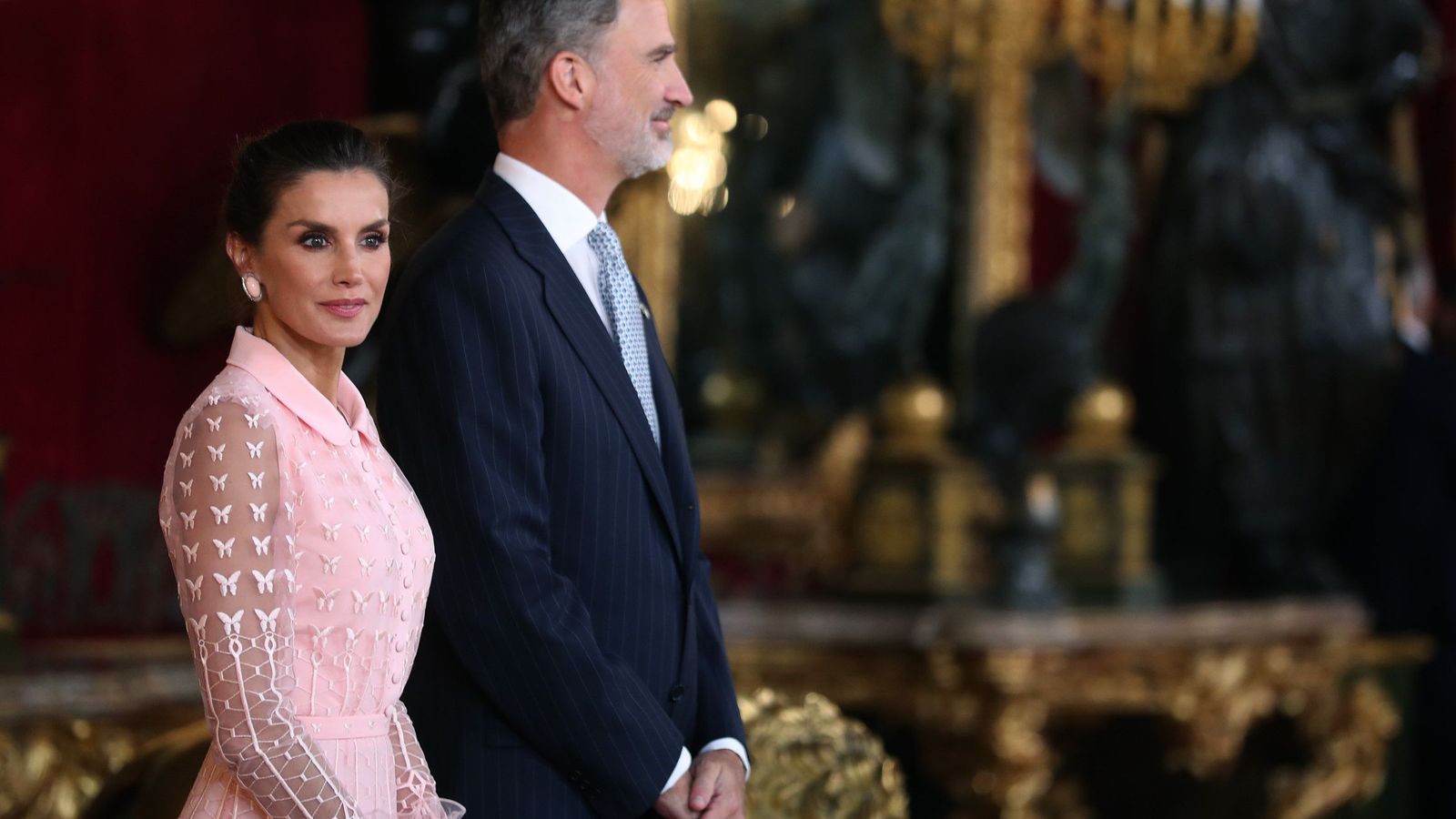 Foto: Los reyes Felipe y Letizia en el Palacio Real. (EFE)