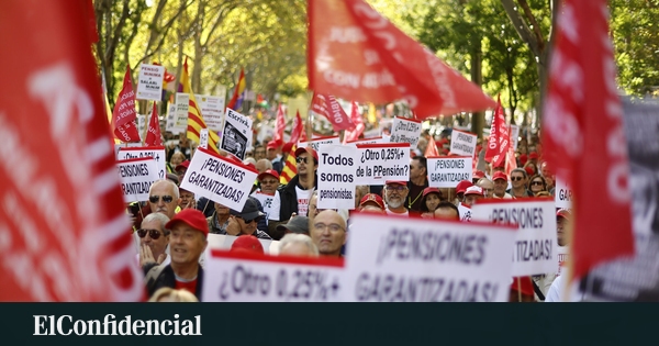 Miles de pensionistas toman Madrid para exigir subidas con el IPC real y frenar la privatización a un mes de las generales del 29-N