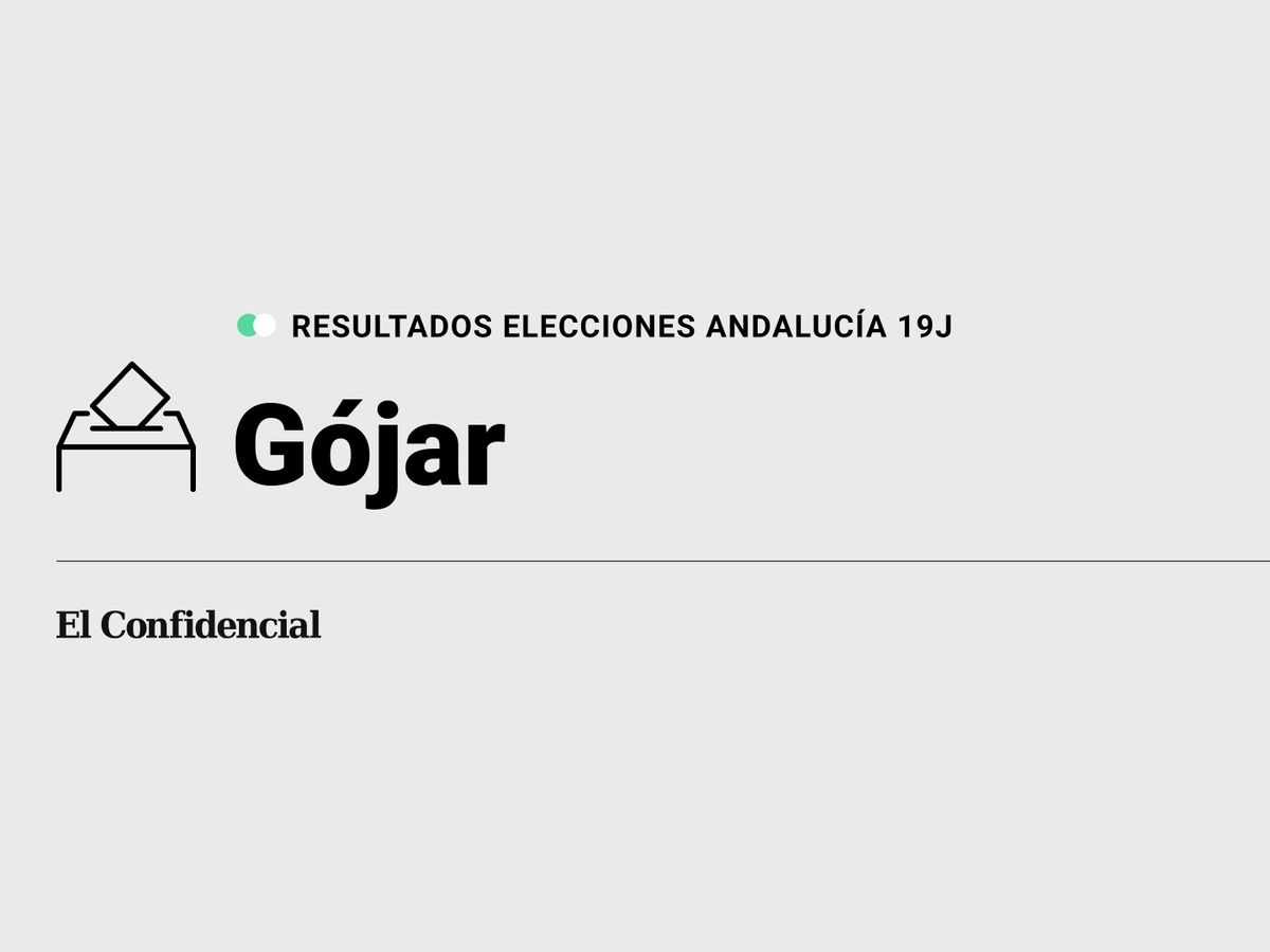 Foto: Resultados en Gójar, Granada, de las elecciones de Andalucía 2022 este 19-J (C.C./Diseño EC)