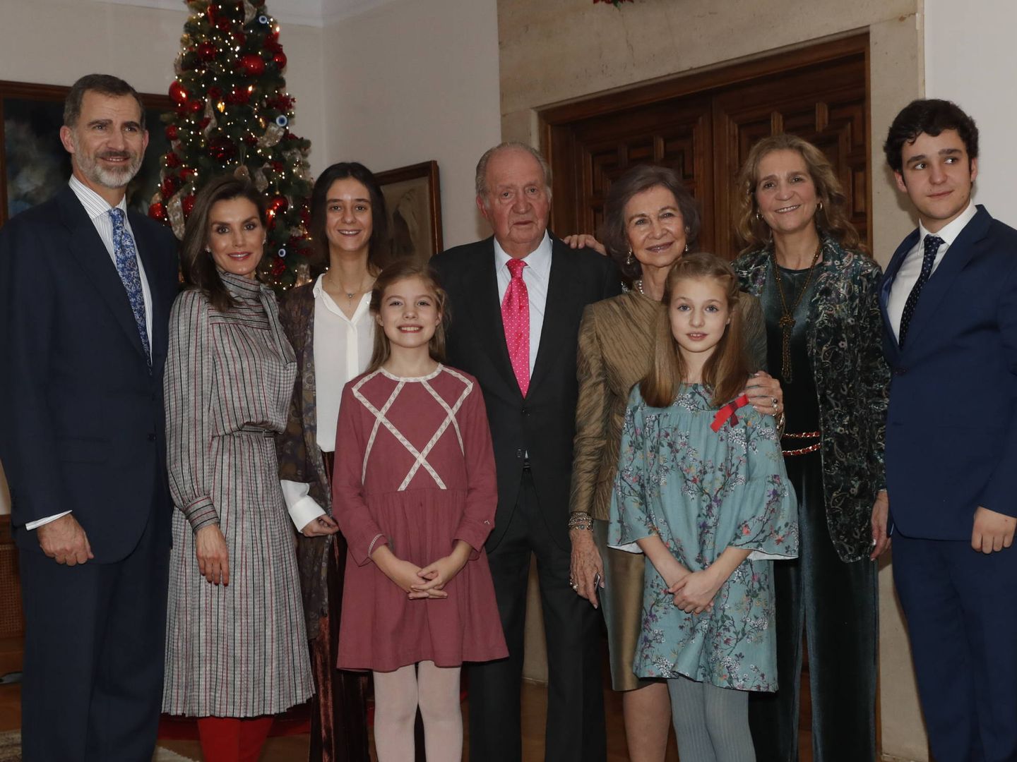 La familia de Juan Carlos I.