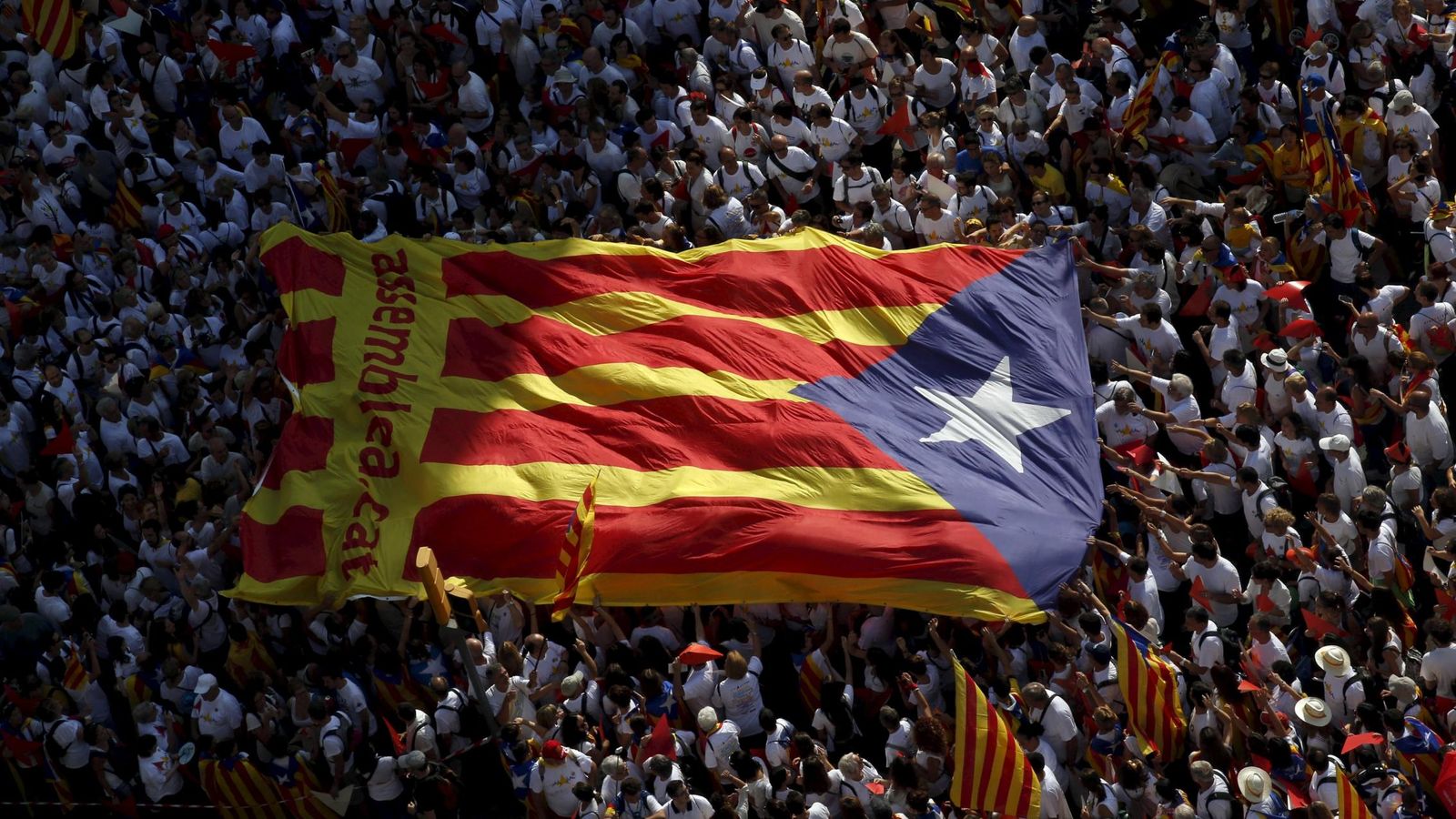 Foto: Manifestación a favor de la independencia de Cataluña, en la Diada de 2015. (Reuters)