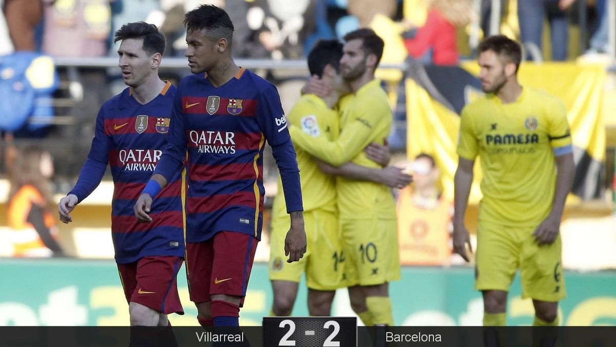 El Barcelona al ralentí es suficiente para empatar contra un buen Villarreal
