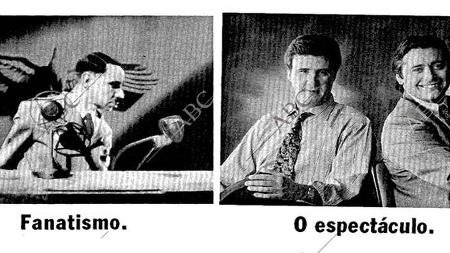 El anuncio, insertado en febrero del 94, donde se compara a García con Hitler. (ABC)