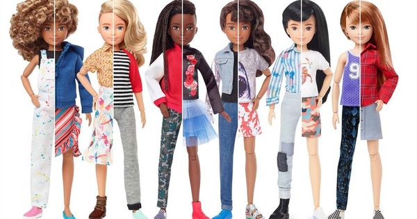 Foto: La línea de "género inclusivo" del fabricante de juguetes. (Mattel)