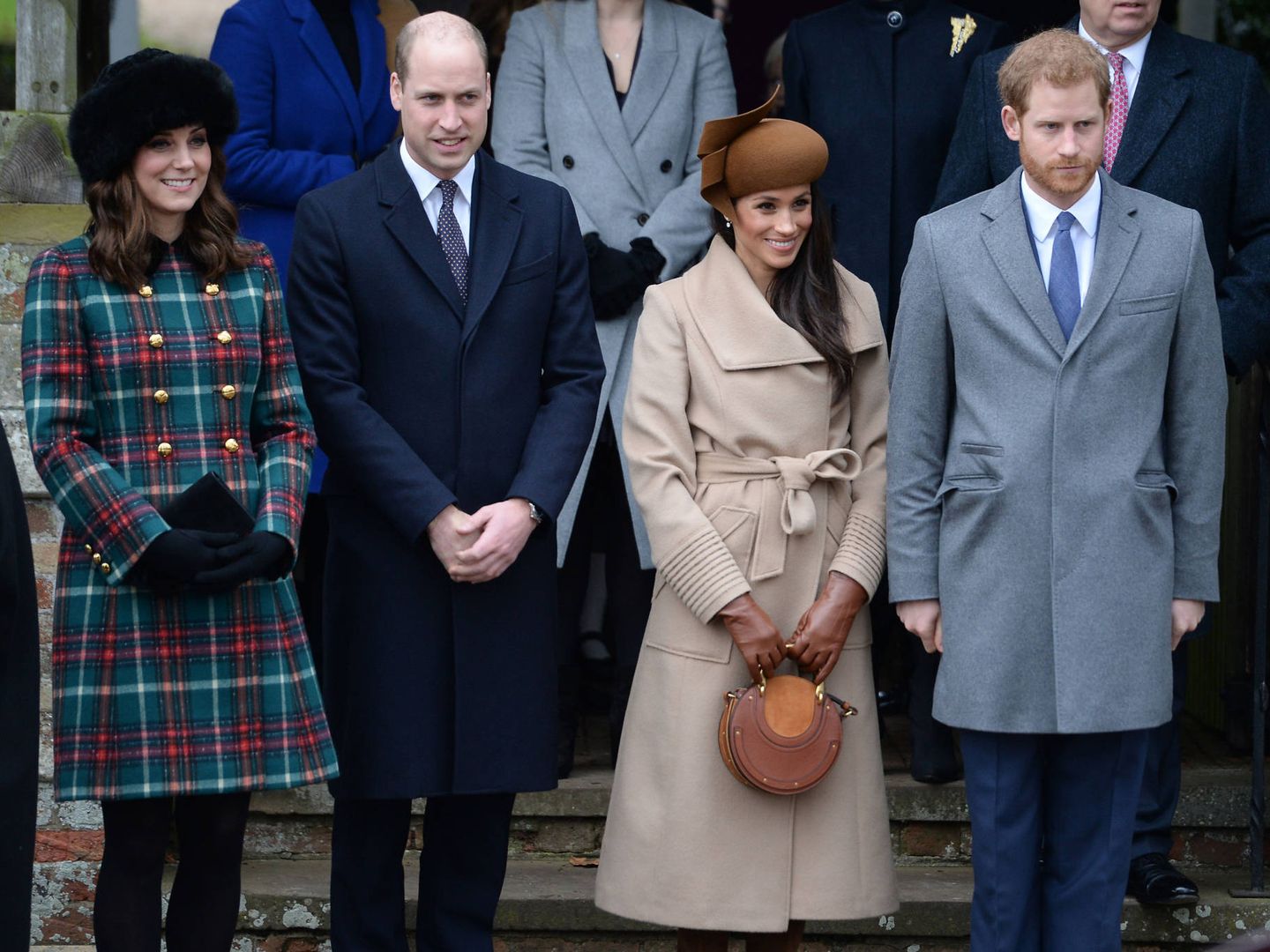 Primera navidad de Meghan Markle con la familia real británica. (Gtres)