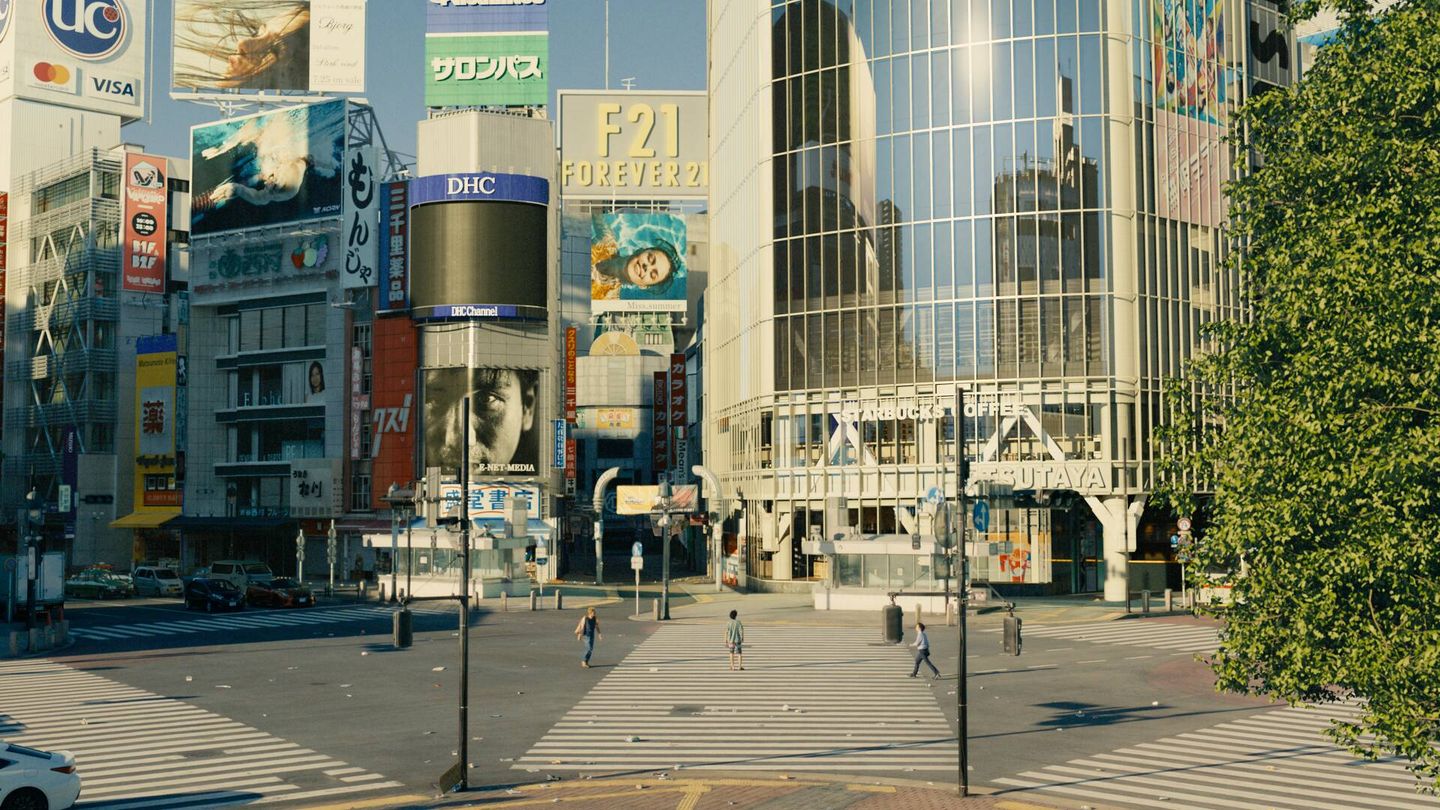 Una imagen de Tokio desierta en 'Alice in Borderland'. (Netflix)