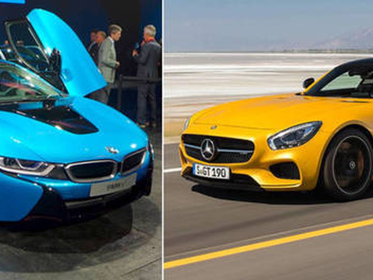 Foto: BMW i8 (i) y Mercedes AMG propiedad del magnate venezolano Roberto Rincón Bravo. (EC)