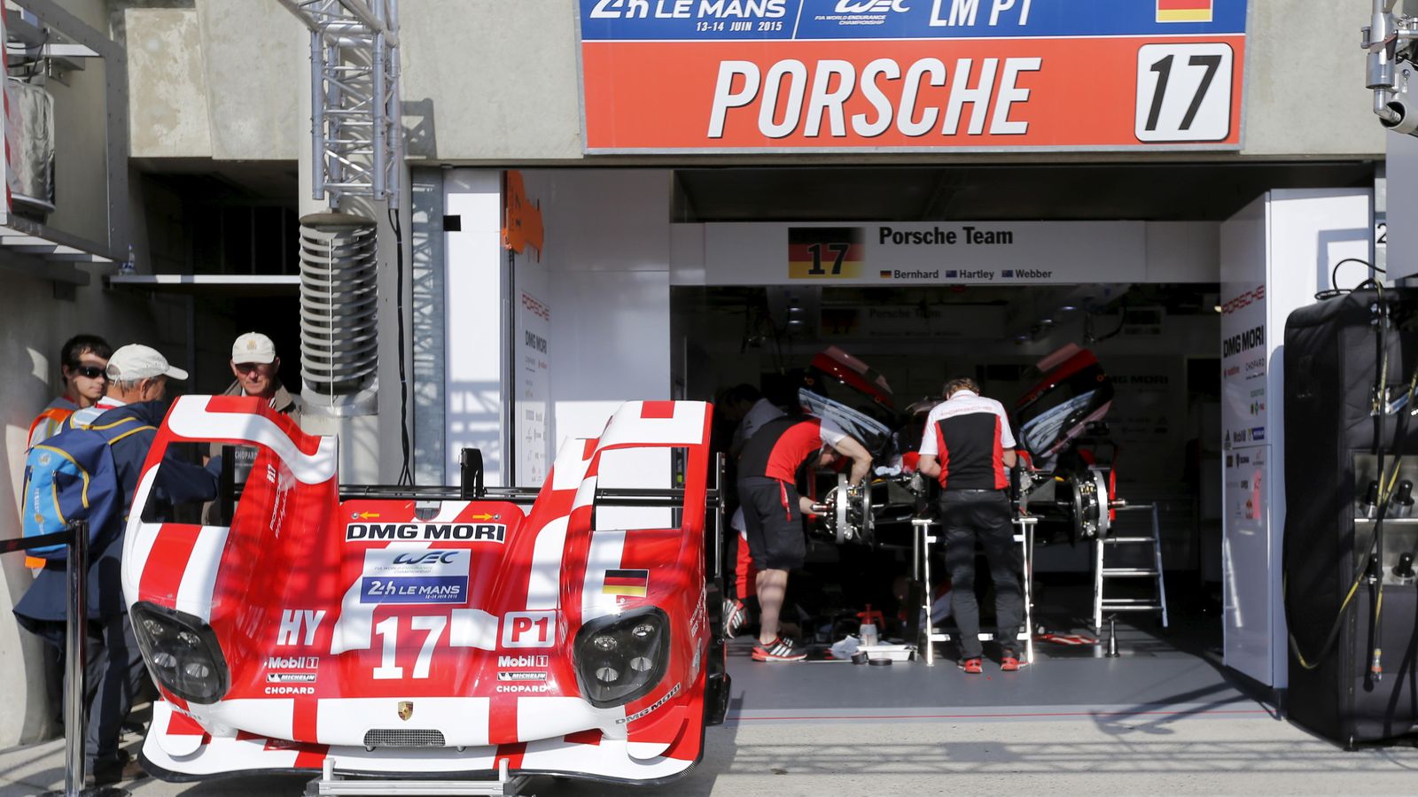 Foto: Porsche, los más rápidos en la clasificación.