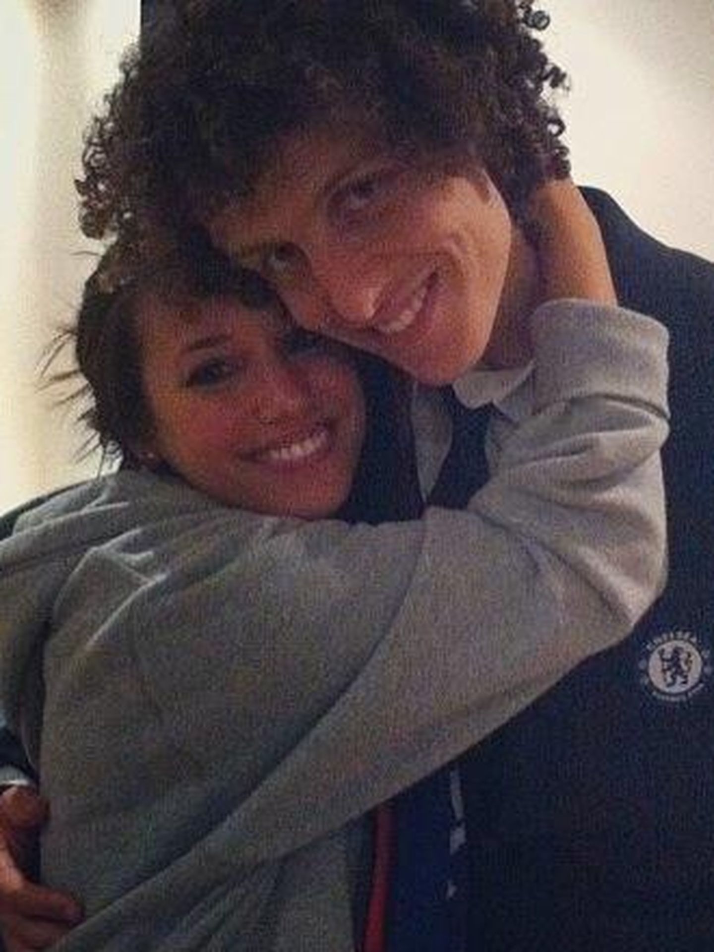 David Luiz y su novia, Sara Madeira (Instagram)