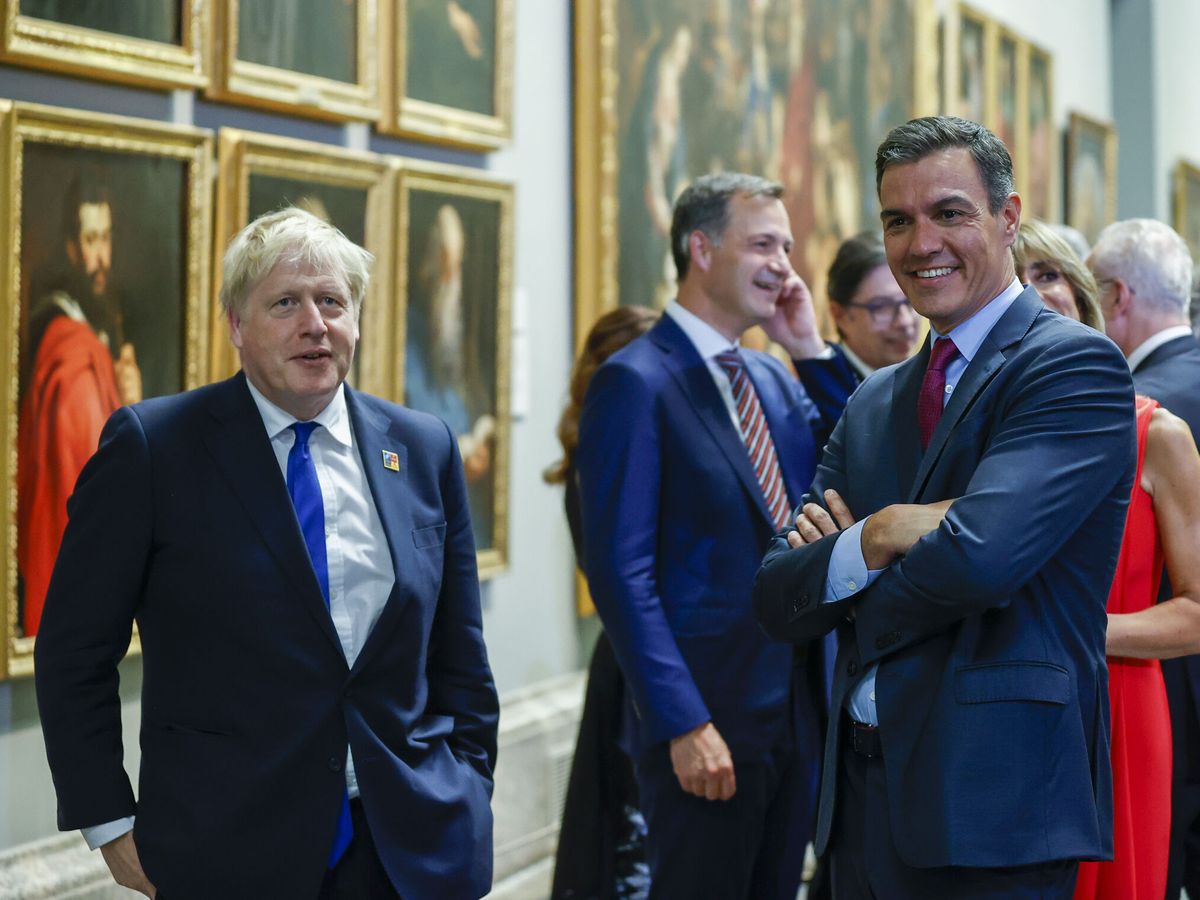 Foto: El presidente del Gobierno, Pedro Sánchez (d), y el primer ministro británico, Boris Johnson. (EFE/Chema Moya)