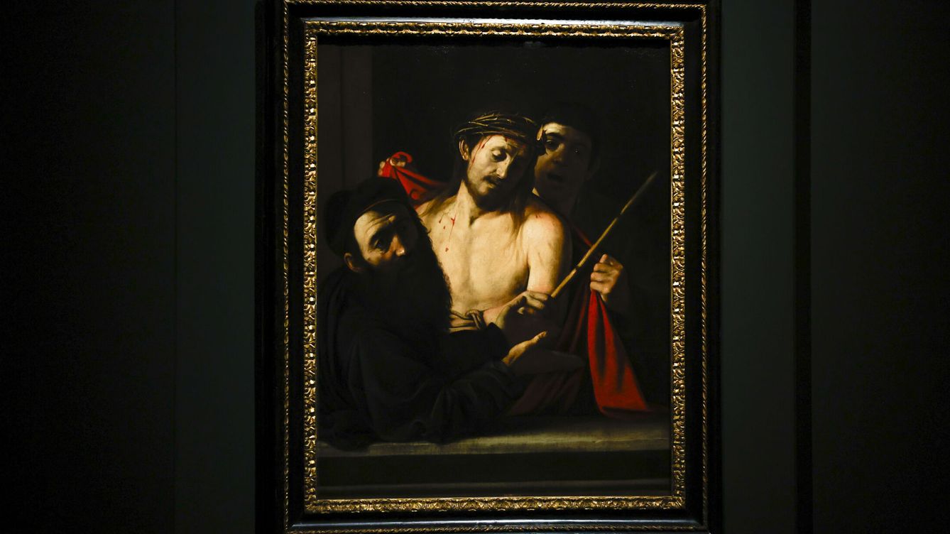 Foto: El Museo Nacional del Prado ha presentado este lunes el 'Ecce Homo' de Caravaggio (EFE Chema Moya)