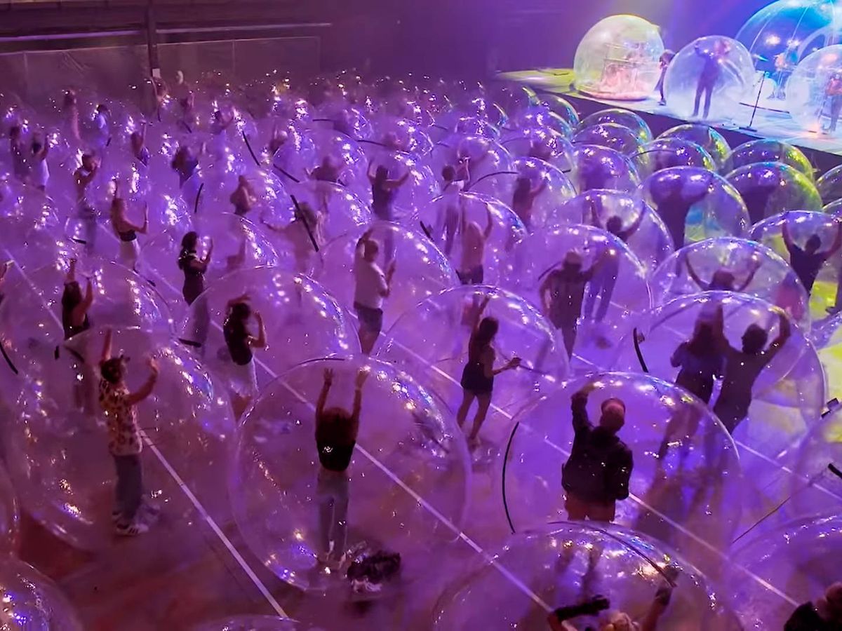 Foto: El concierto en burbujas de Flaming Lips fue todo un éxito (YouTube)