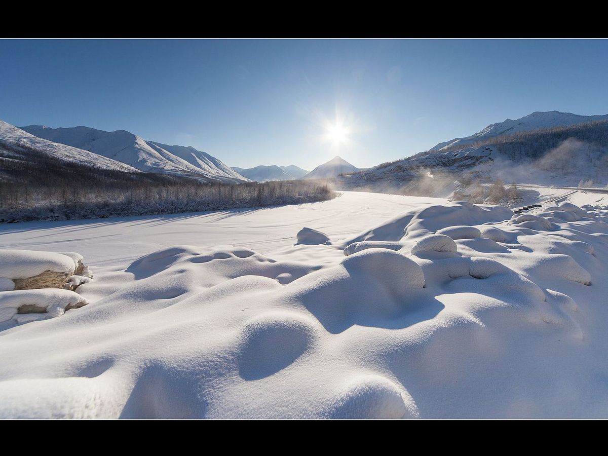 Foto: Verkhoyansk, muy cerca del Círculo Polar, marcó la temperatura más baja nunca registrada en la Tierra. Sucedió en 1892, con 67ºC bajo cero (Flickr/Global Panorama)