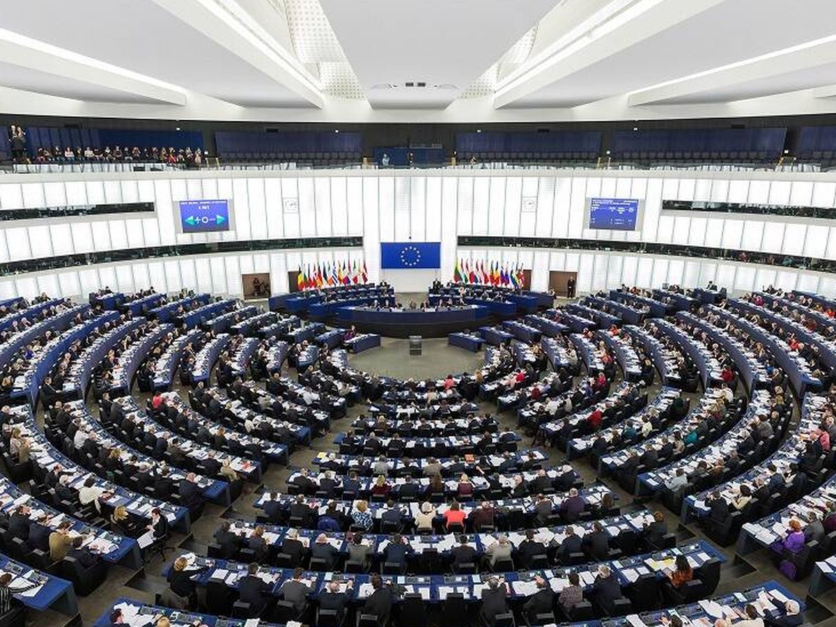 Foto: El hemiciclo del Parlamento Europeo. 