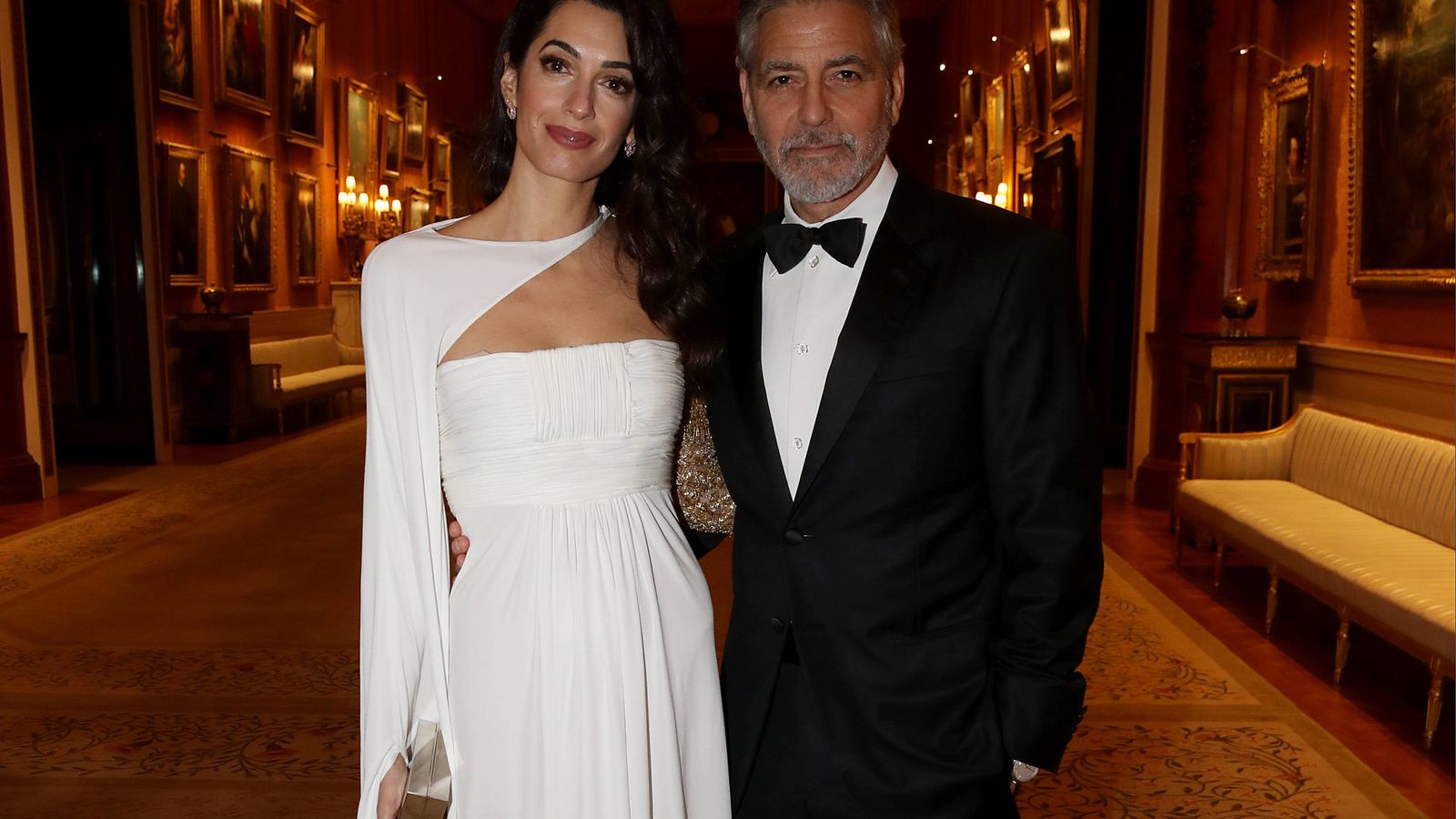 Foto: Amal y George Clooney, en la cena del príncipe de Gales The Prince's Trust. (Getty)