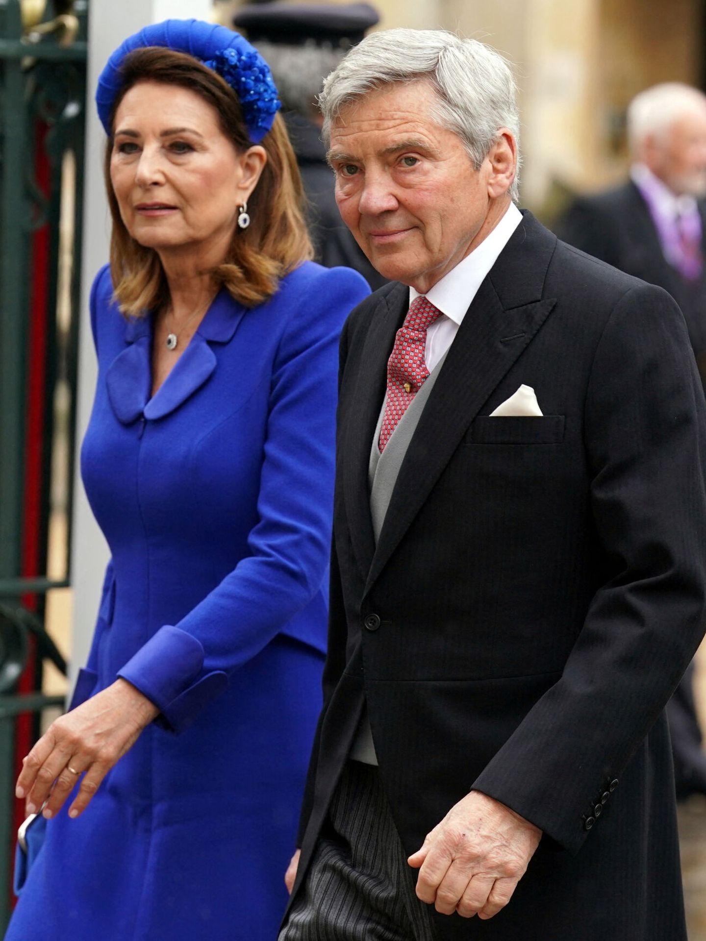 El matrimonio Middleton, en la coronación de Carlos III. (Reuters/Andrew Milligan)