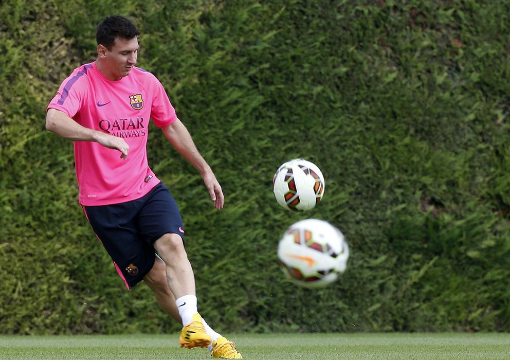 Foto: Messi, durante un entrenamiento de la actual pretemporada (Reuters)