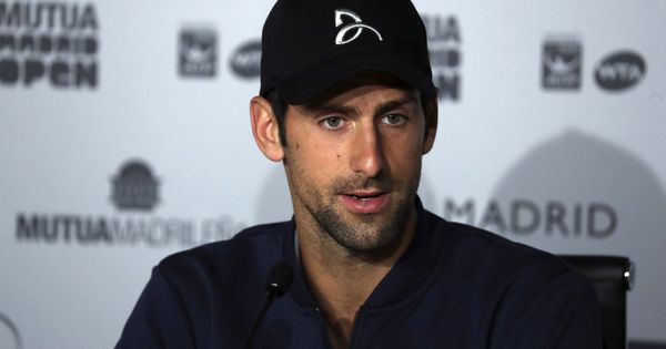 Foto: Novak Djokovic atendió este domingo a la prensa en el Mutua Madrid Open. (EFE)