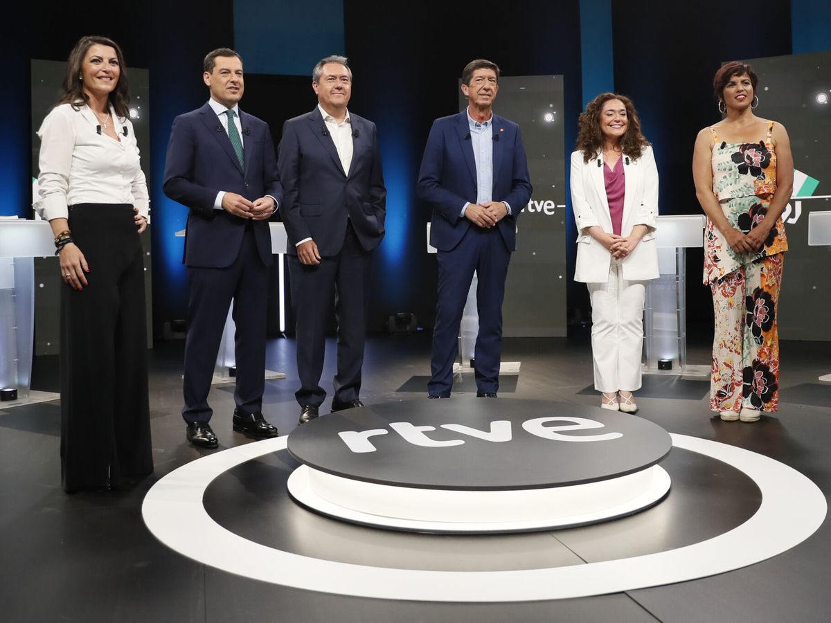 Foto: Debate de las elecciones andaluzas. (EFE)
