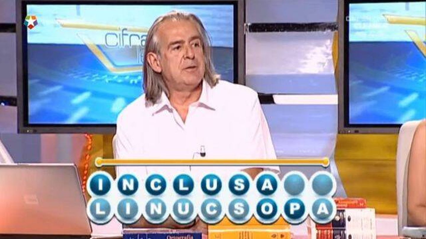 Antonio Elegido, el 'experto' en lengua castellana del concurso de Telemadrid y Canal Sur 'Cifras y letras'.