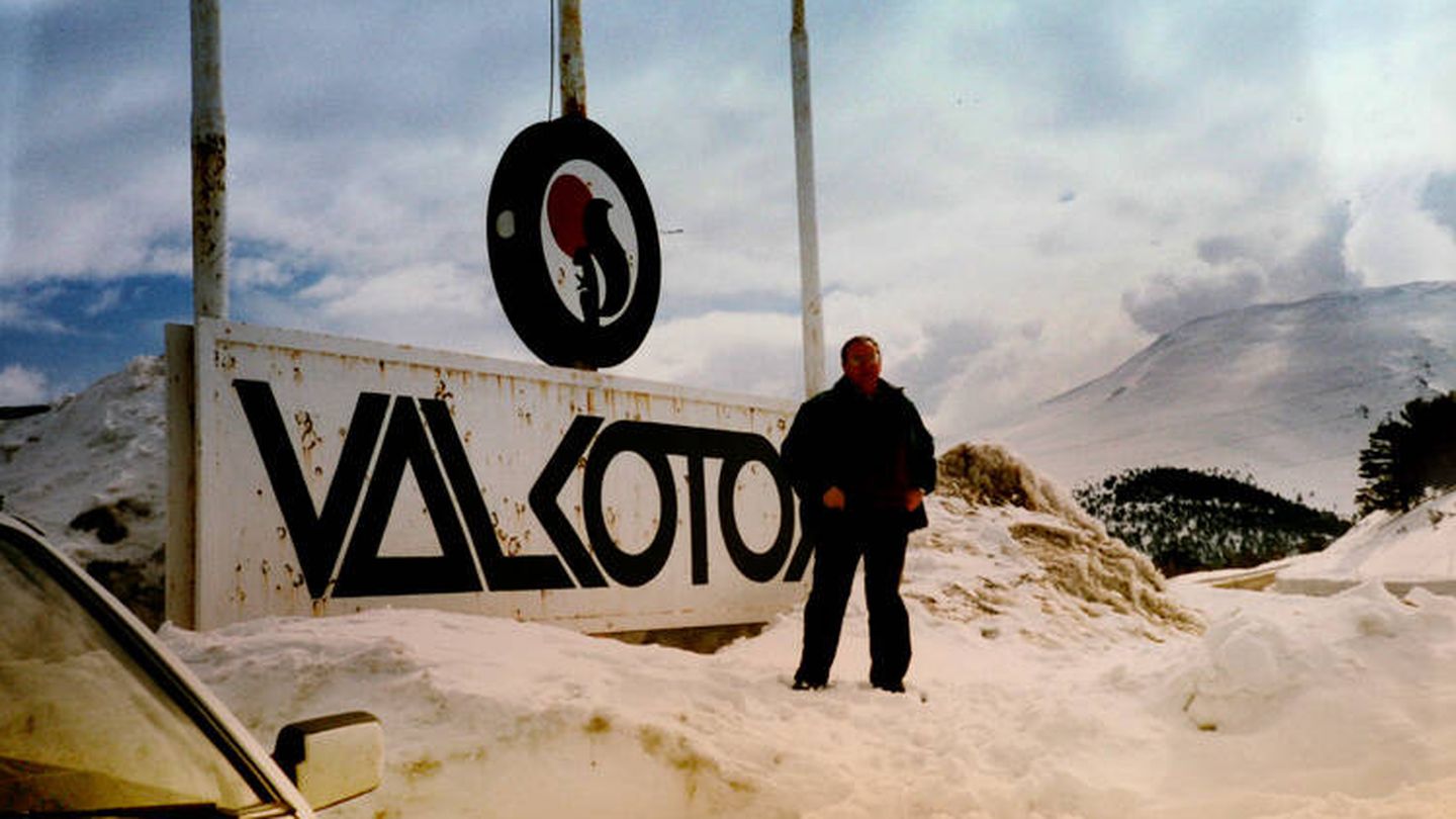 Imagen de Valcotos cuando aún existía la estación alpina. (Comunidad de Madrid)