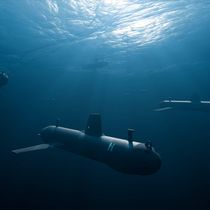 Foto: Imagen de un enjambre de drones submarinos autónomos de la empresa alemana Helsing.