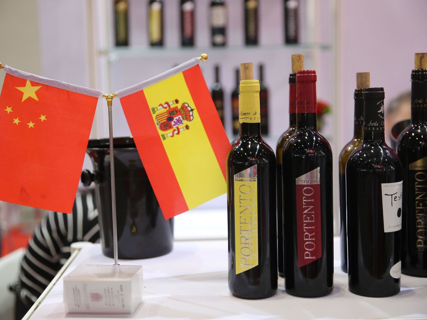 Feria de vino en Pekín en 2018. (EFE)