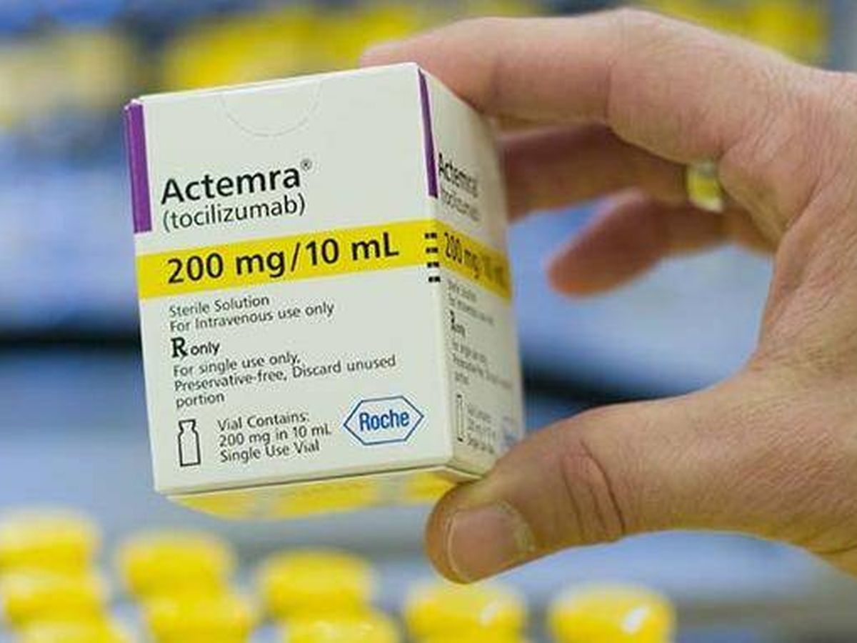 Foto: Envase de Actemra, la marca comercial del tocilizumab, utilizado en pacientes graves de coronavirus.
