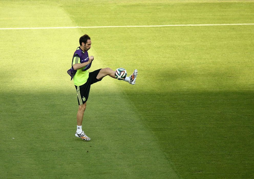 Foto: Juanfran Torres, en un entrenamiento con la selección española.